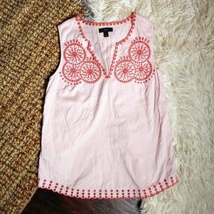 J.Crew embroided blouse